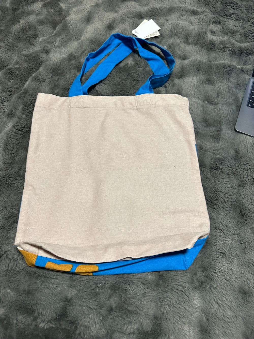 Shiba Inu Mount Fuji Canvas Tote - Blue - Picture 5 of 6